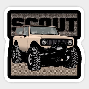 All Wheel drive IH Scout Sticker